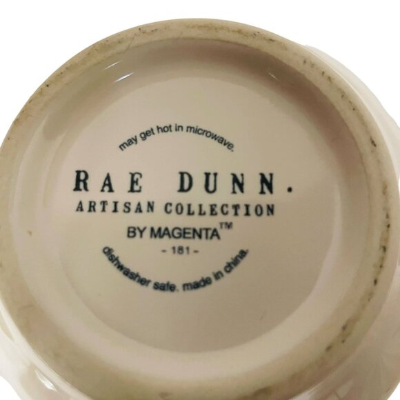 Rae Dunn Artisan Collection Ceramic Lemon Juicer & Mug CupWhite Strainer 5" x 7 - Picture 3 of 8